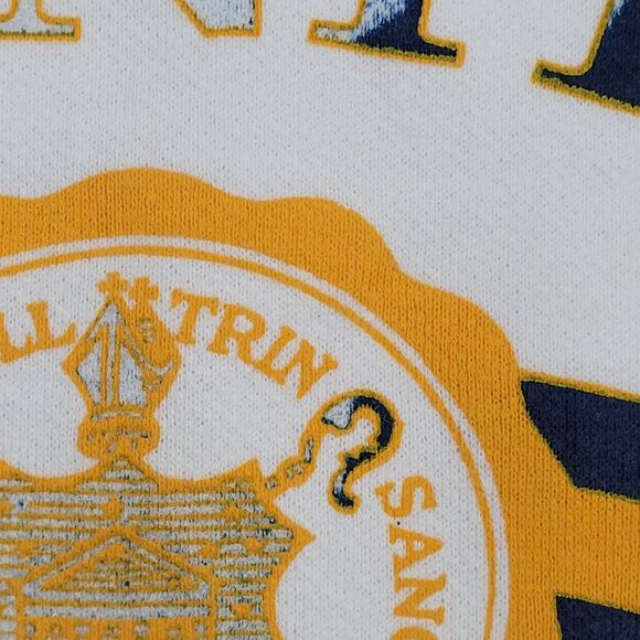 Vintage Trinity College Sweatshirt Womens Large 22x22 White - Picture 12 of 12
